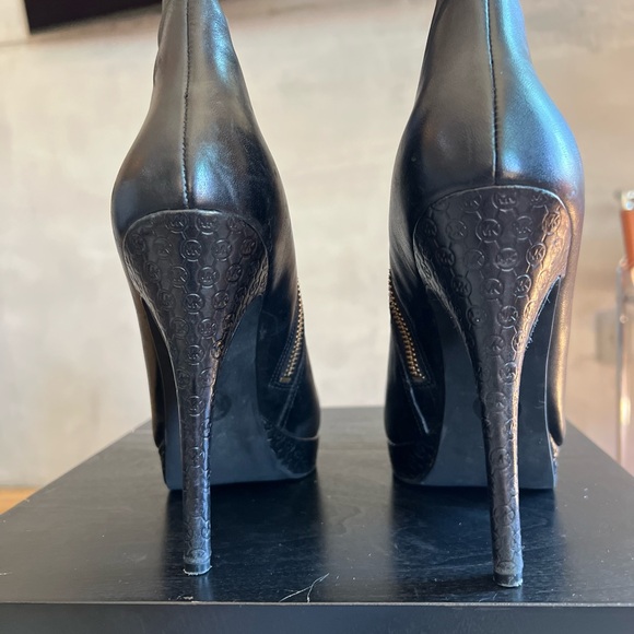 Michael Kors Leather Platform Ankle Boot - Picture 7 of 8